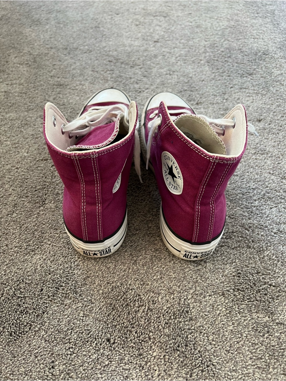 Converse High Top Platform Canvas Sneakers - 7.5 - Picture 4 of 6